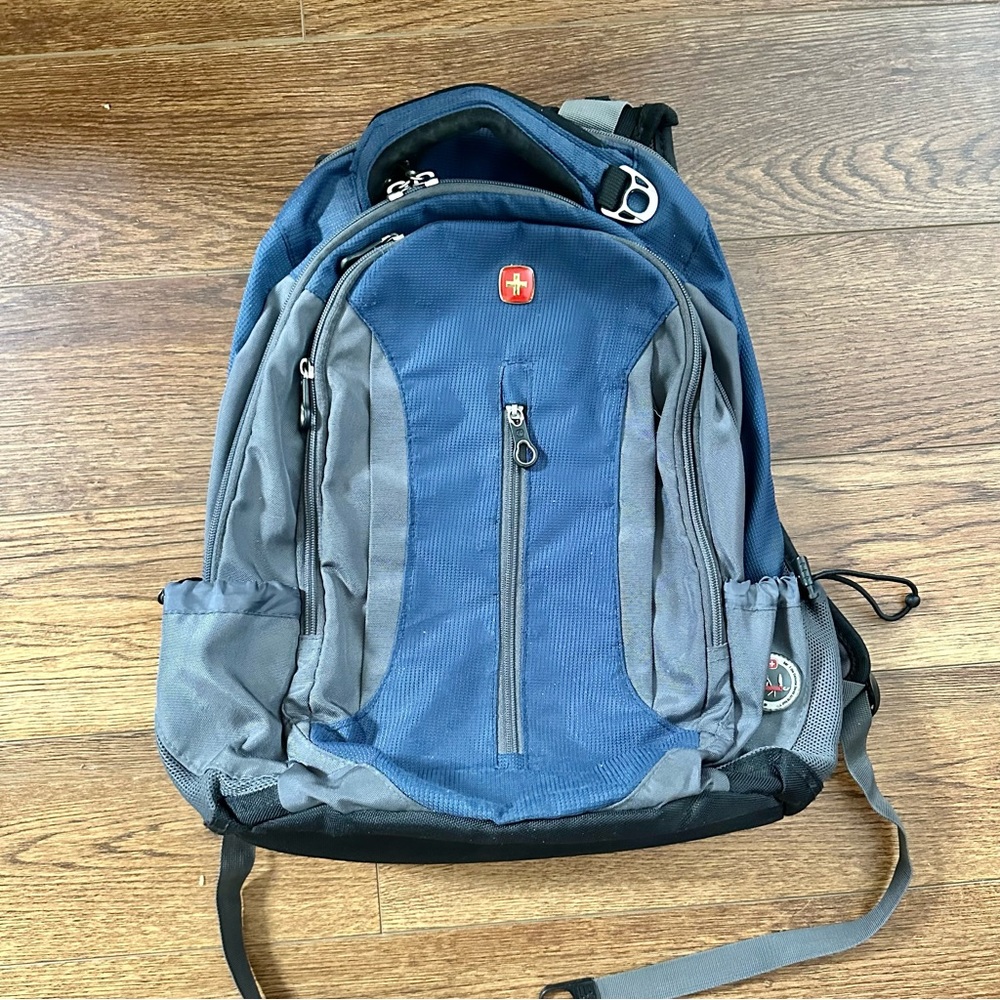 Swiss Gear Blue Laptop Travel School Backpack